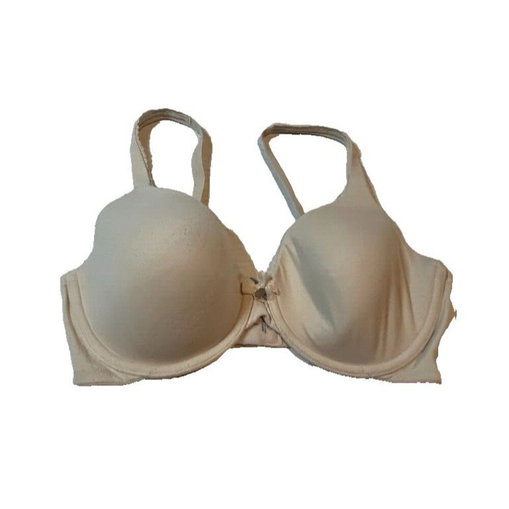 Victoria’s Secret Bra 34D Beige Lined Perfect Coverage Underwire Everyday